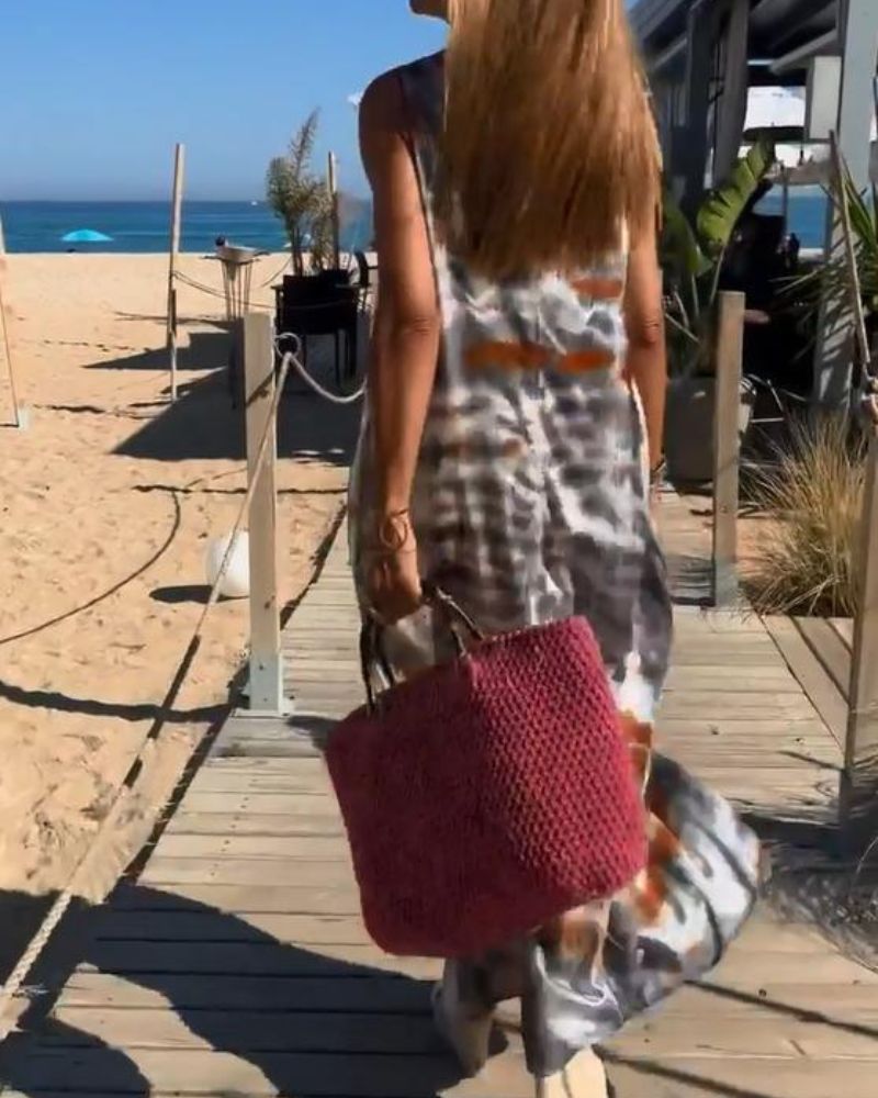 SORIA | Robe sans manches à imprimé tie-dye