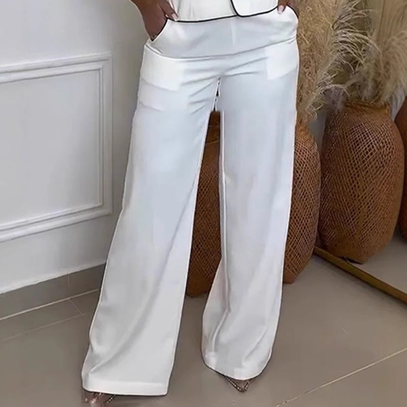 MIA | Set Haut Asymétrique & Pantalon Large