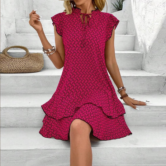 Anette - Mini Abito Elegante Con Volant