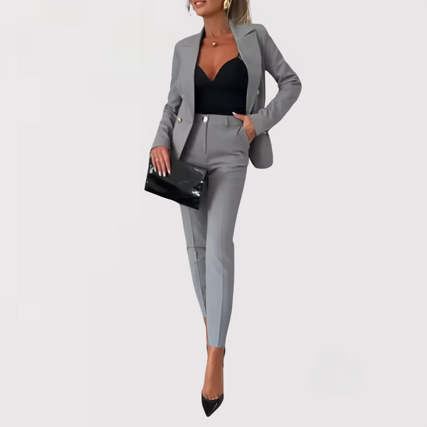 Varina - Completo Blazer e Pantaloni a Vita Alta