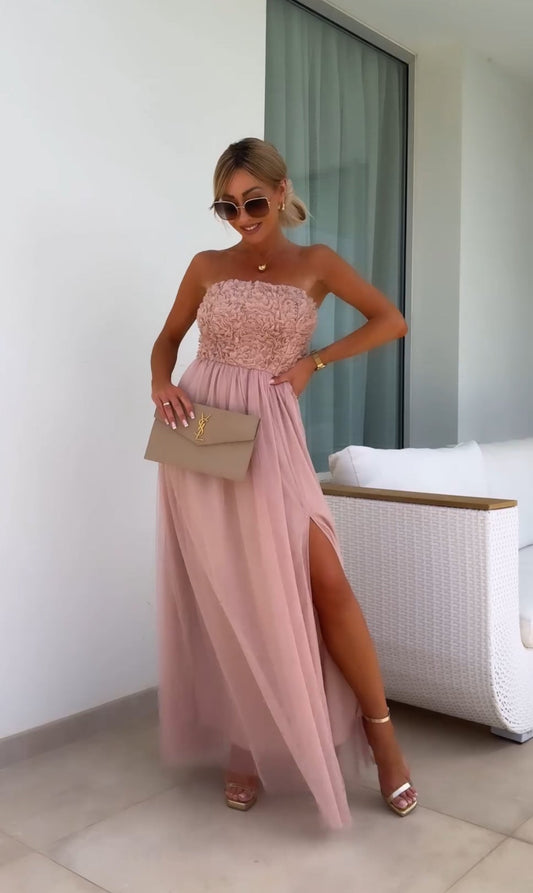 Stella™ - Abito Sognante in Tulle Floreale per Occasioni Eleganti