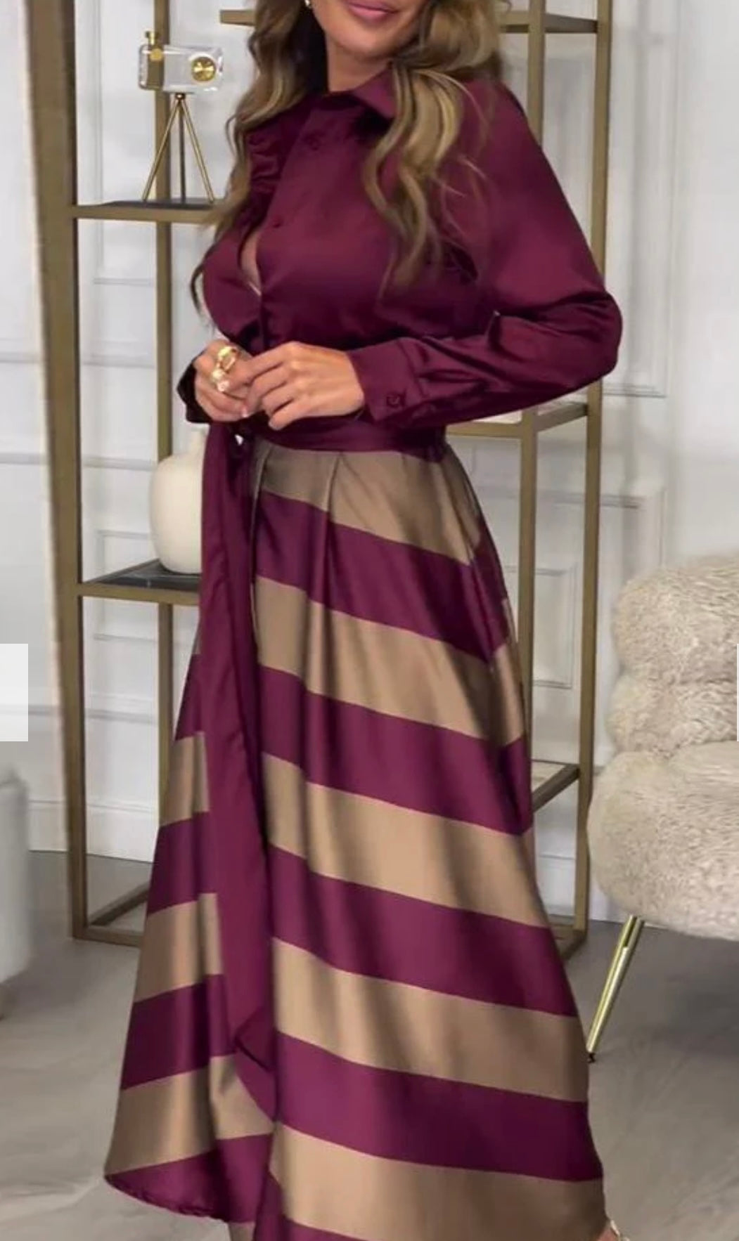 Carla™ - Completo a righe due pezzi