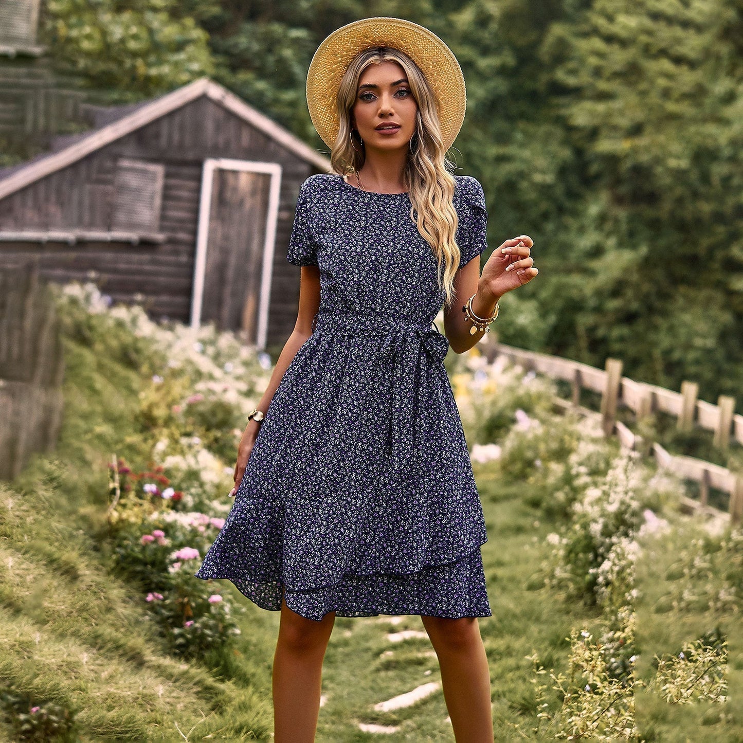 Elisa™ - Abito di tendenza con cintura in vita