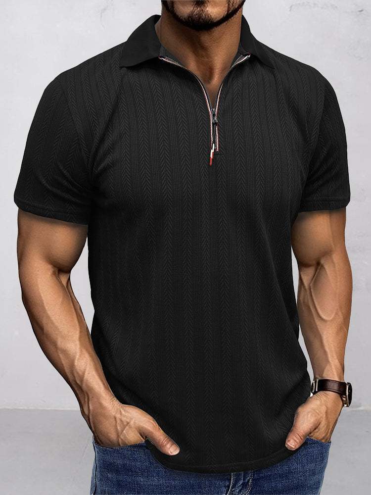 Breathable Summer Knit Polo Shirt