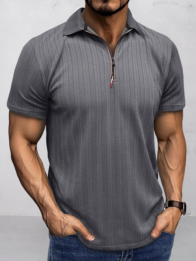 Breathable Summer Knit Polo Shirt