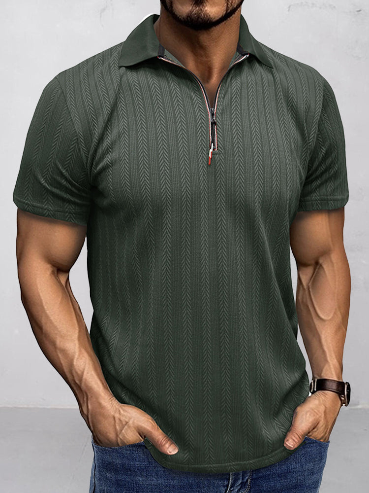Breathable Summer Knit Polo Shirt