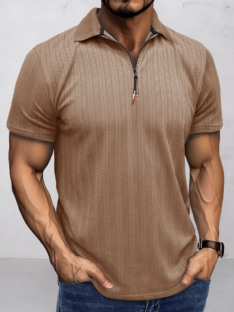 Breathable Summer Knit Polo Shirt