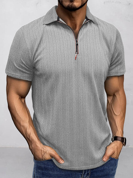 Breathable Summer Knit Polo Shirt