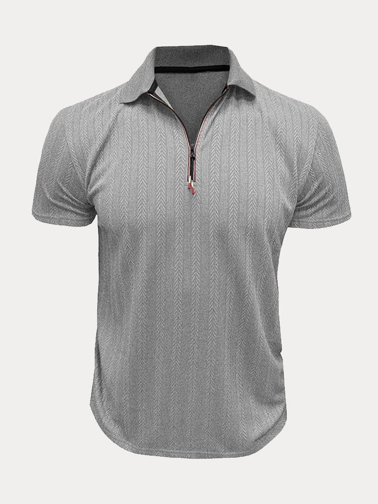 Breathable Summer Knit Polo Shirt