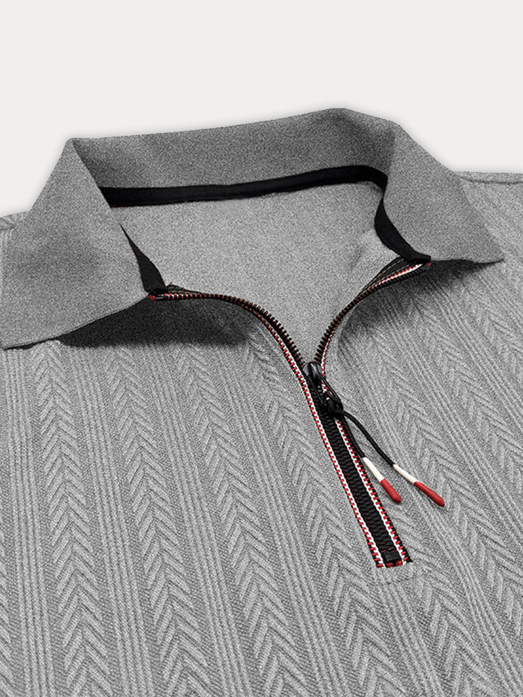 Breathable Summer Knit Polo Shirt