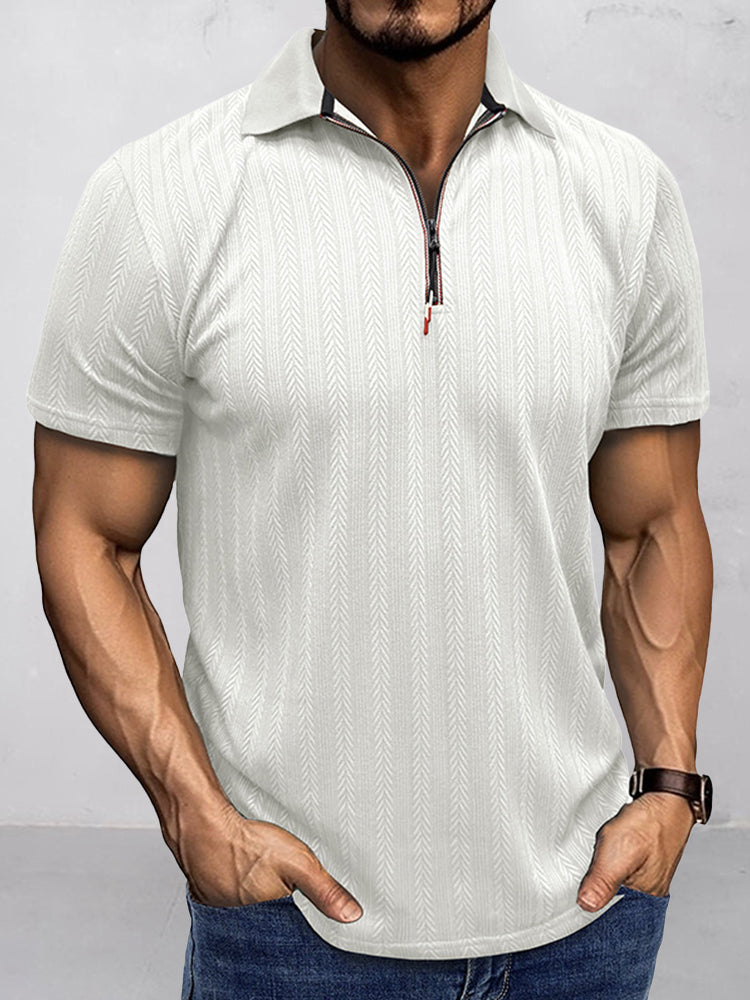 Breathable Summer Knit Polo Shirt