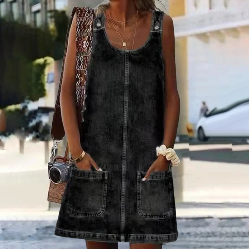 Otylia - Mini Abito Comodo con Spalle Larghe