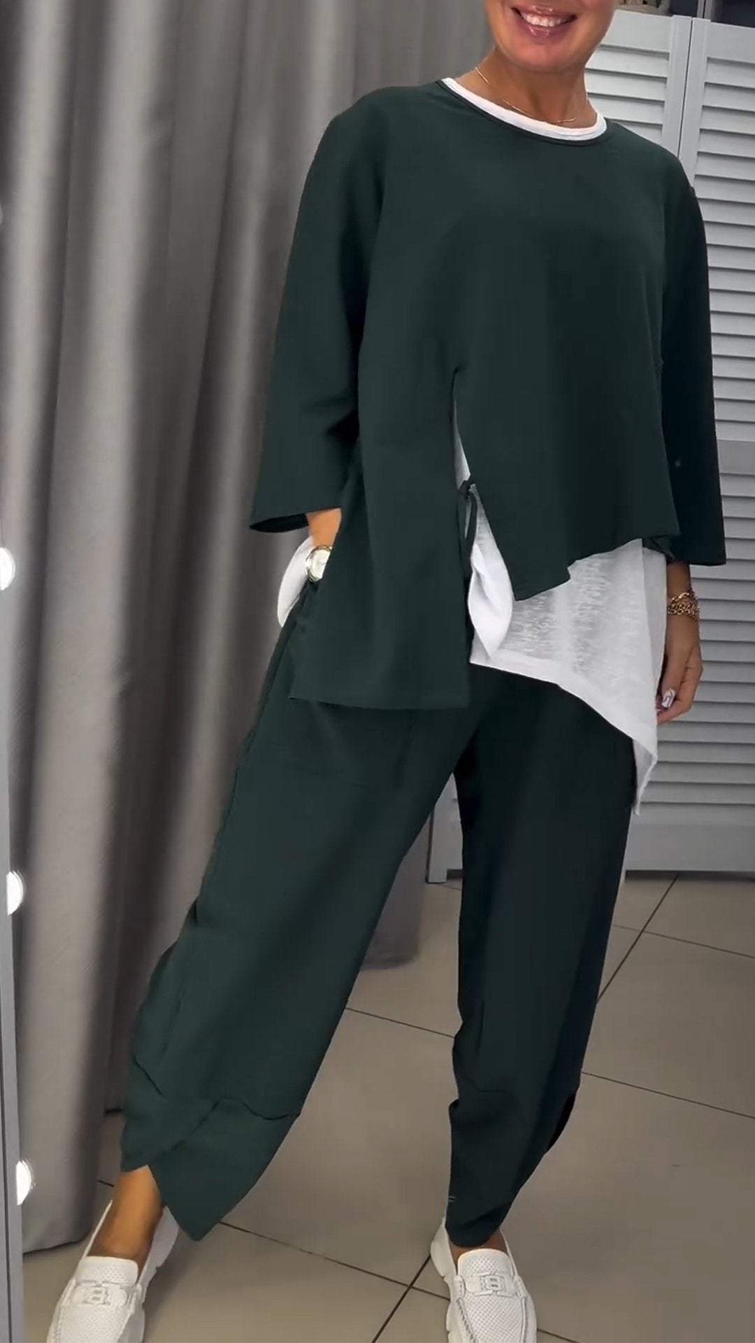 Novalie -  Pantaloni Girocollo Top Set