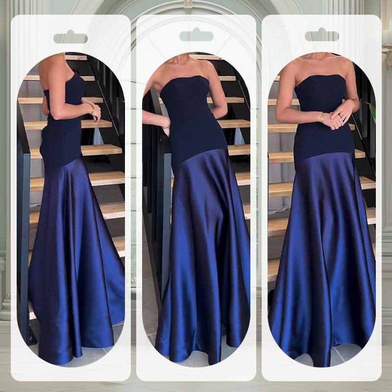 Sylwia - Elegante Fuori Spalla Abito Lungo