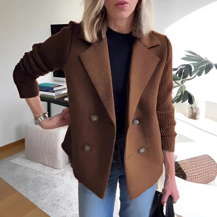 SANDRA | BLAZER con manga de punto